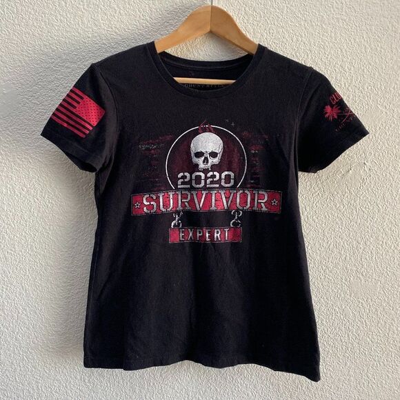 Grunt Style 2020 Survivor Expert Black T-Shirt Size Medium - Picture 1 of 3